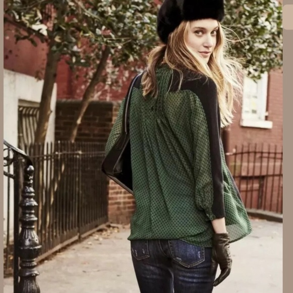 Cabi green and black Get together Sweater, style 3520 size M